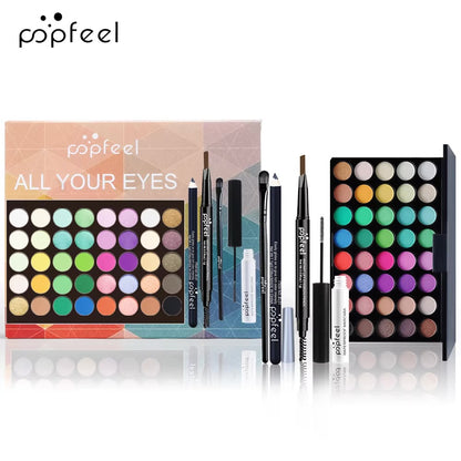 POPFEEL 35 shade eyeshadow palette open