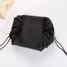 Lazy drawstring makeup bag lifestyle shot