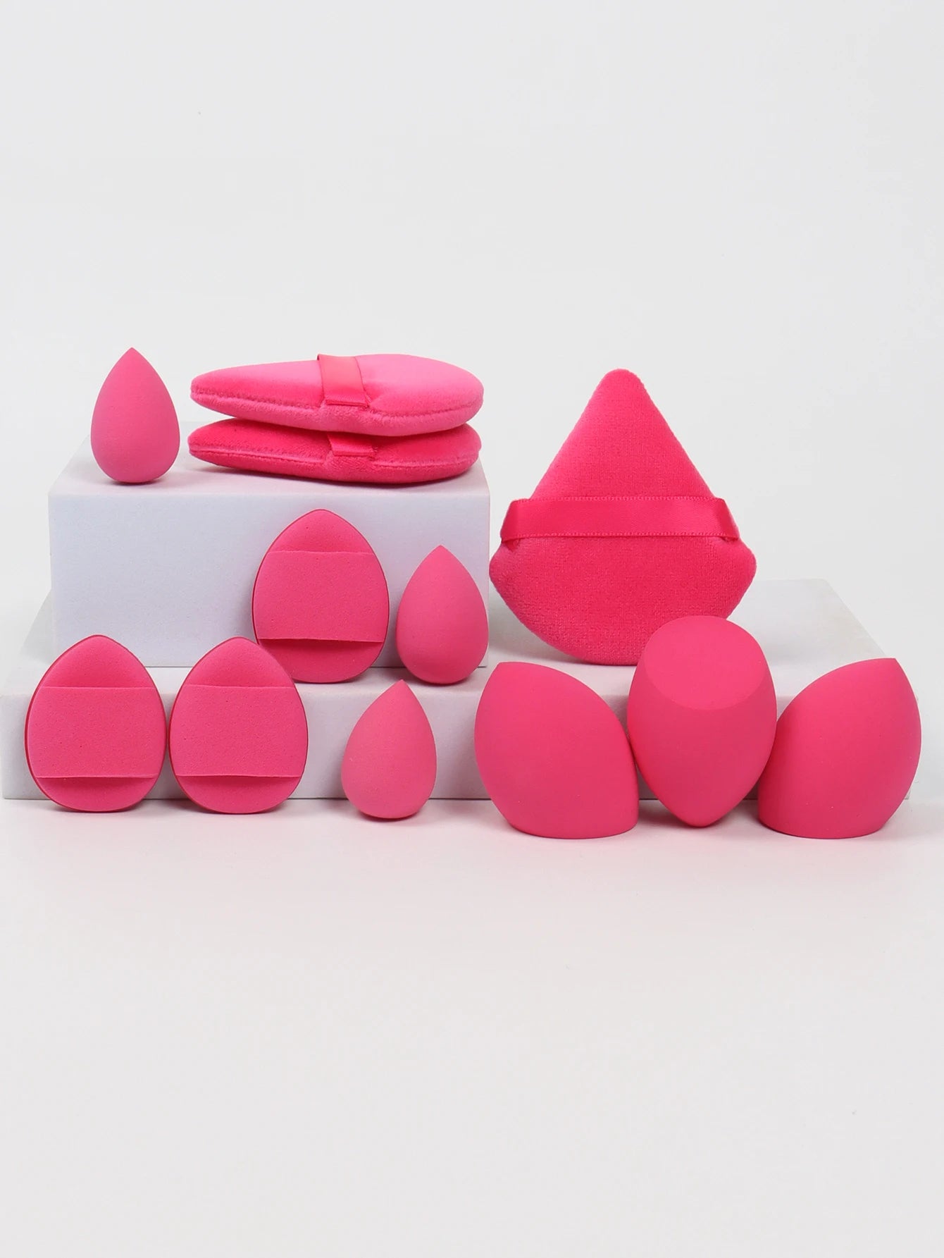 12-Piece Makeup Sponge Set — Powder Puffs, Air Cushion & Beauty Blenders