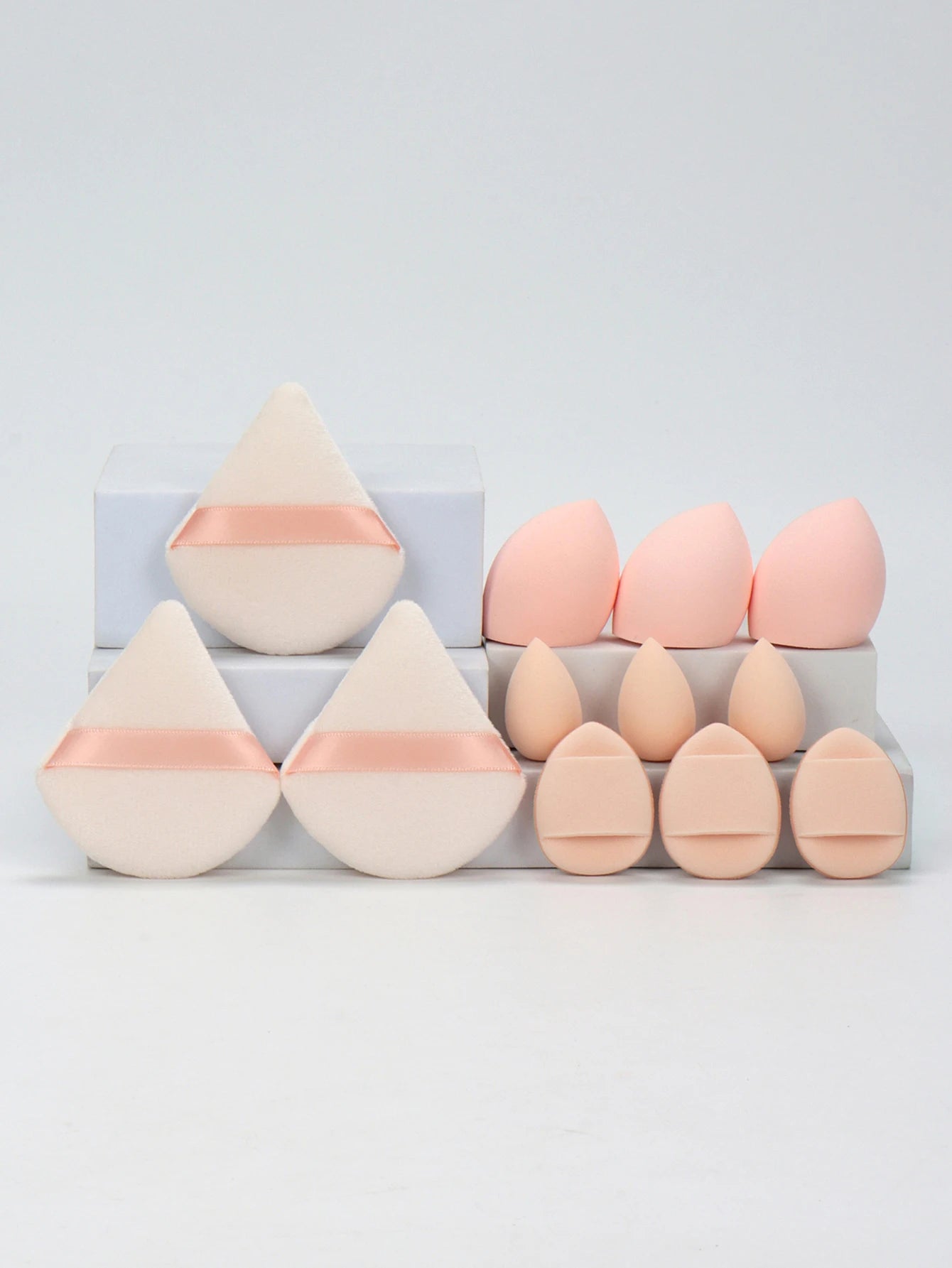 12-Piece Makeup Sponge Set — Powder Puffs, Air Cushion & Beauty Blenders