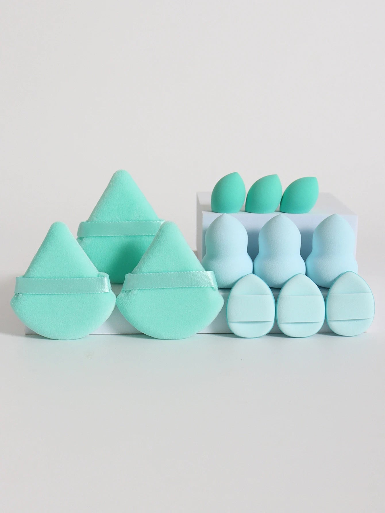 12-Piece Makeup Sponge Set — Powder Puffs, Air Cushion & Beauty Blenders