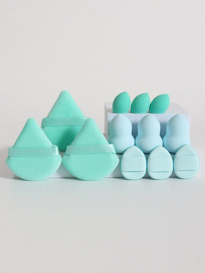 12-Piece Makeup Sponge Set — Powder Puffs, Air Cushion & Beauty Blenders