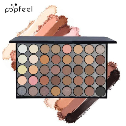 35-Shade Eye Makeup Gift Set | Eyeliner, Mascara & Brow Pencil Included