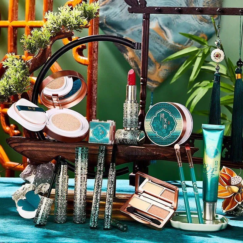 13-Piece Makeup Kit Set | Eyeshadow, Lip Gloss, Foundation & More