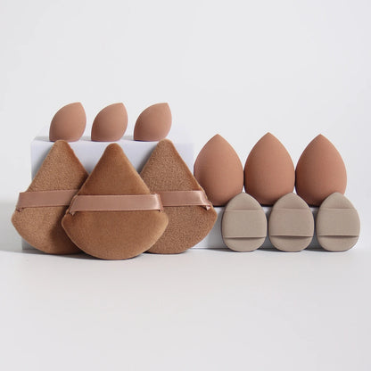 12-Piece Makeup Sponge Set — Powder Puffs, Air Cushion & Beauty Blenders