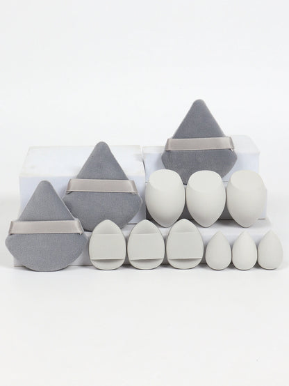 12-Piece Makeup Sponge Set — Powder Puffs, Air Cushion & Beauty Blenders