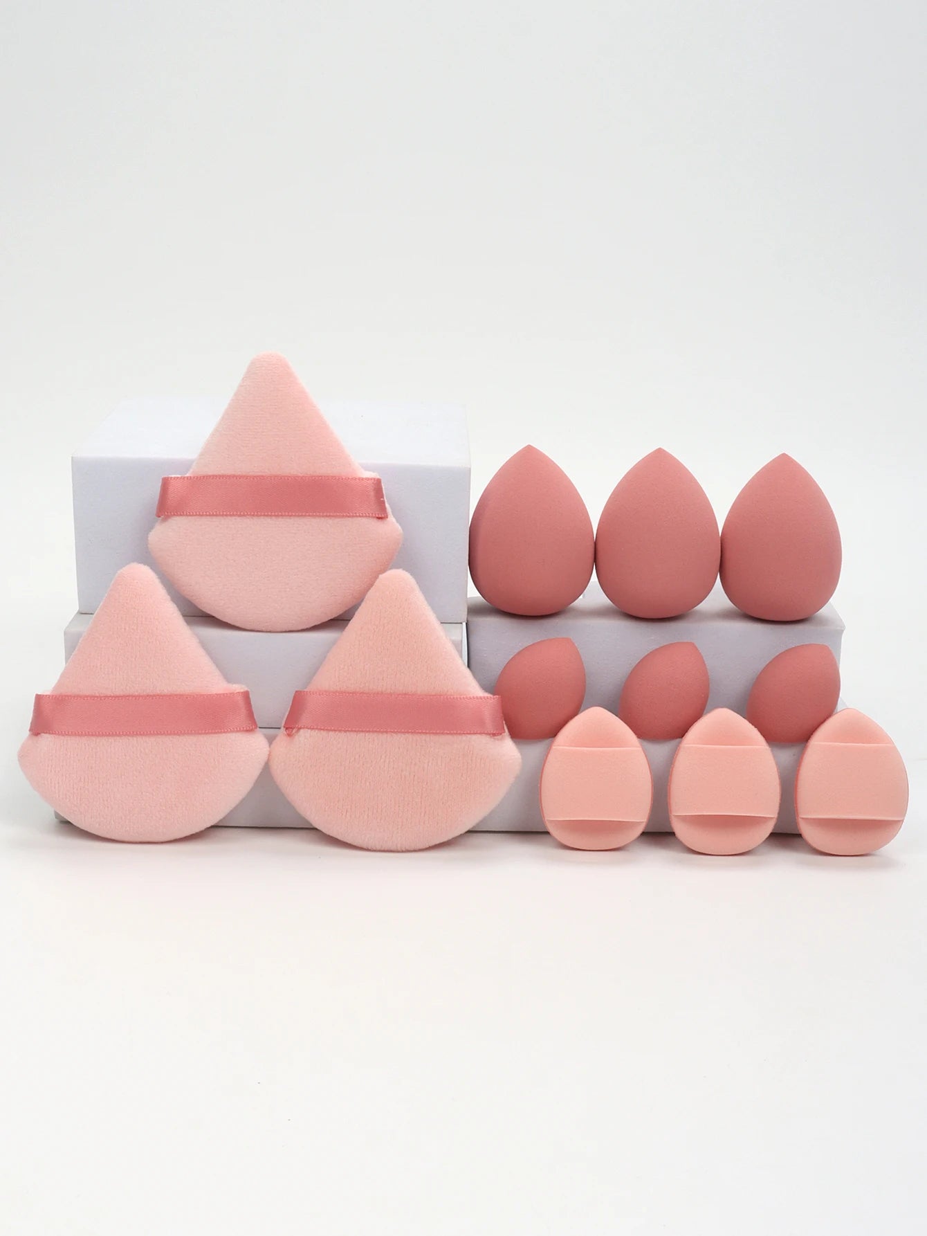 12-Piece Makeup Sponge Set — Powder Puffs, Air Cushion & Beauty Blenders