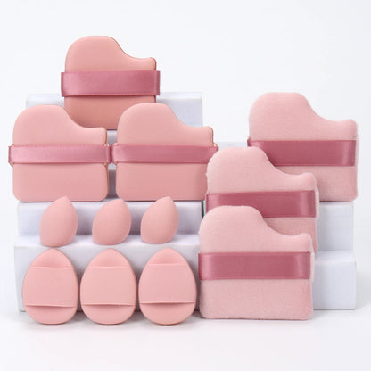 12-Piece Makeup Sponge Set — Powder Puffs, Air Cushion & Beauty Blenders