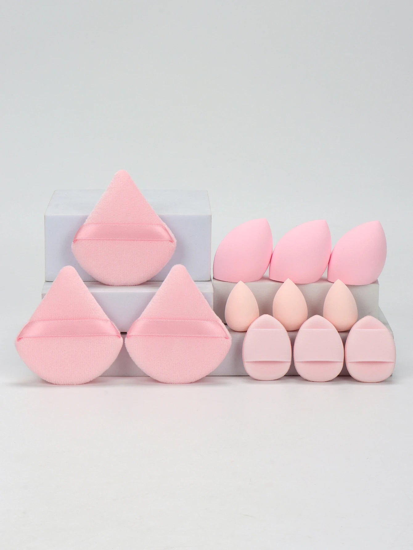 12-Piece Makeup Sponge Set — Powder Puffs, Air Cushion & Beauty Blenders