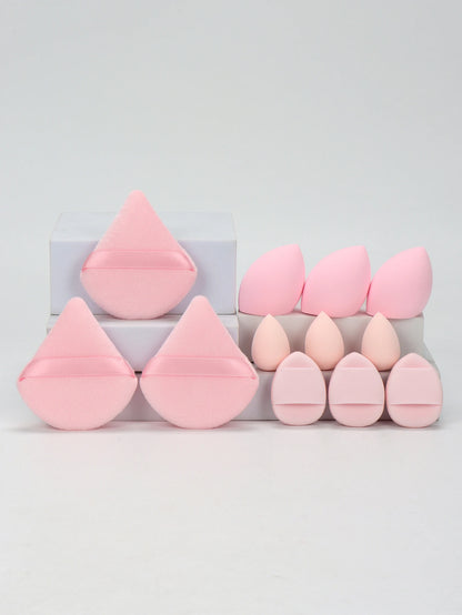 12-Piece Makeup Sponge Set — Powder Puffs, Air Cushion & Beauty Blenders