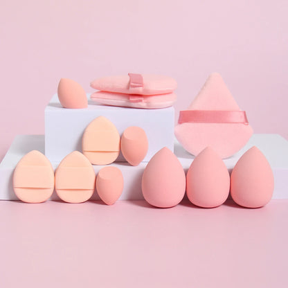 12-Piece Makeup Sponge Set — Powder Puffs, Air Cushion & Beauty Blenders
