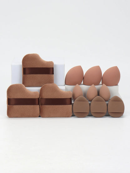 12-Piece Makeup Sponge Set — Powder Puffs, Air Cushion & Beauty Blenders
