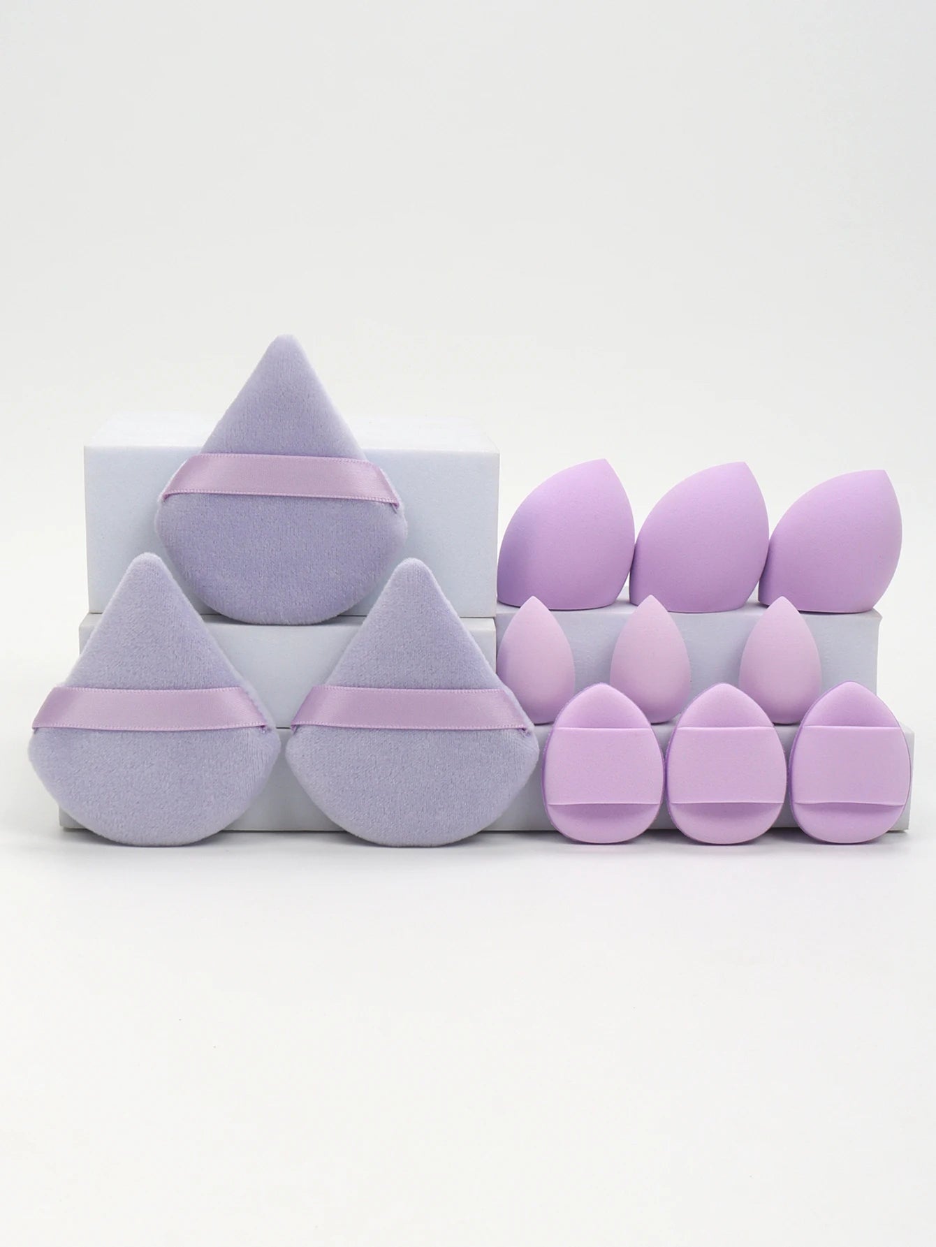 12-Piece Makeup Sponge Set — Powder Puffs, Air Cushion & Beauty Blenders