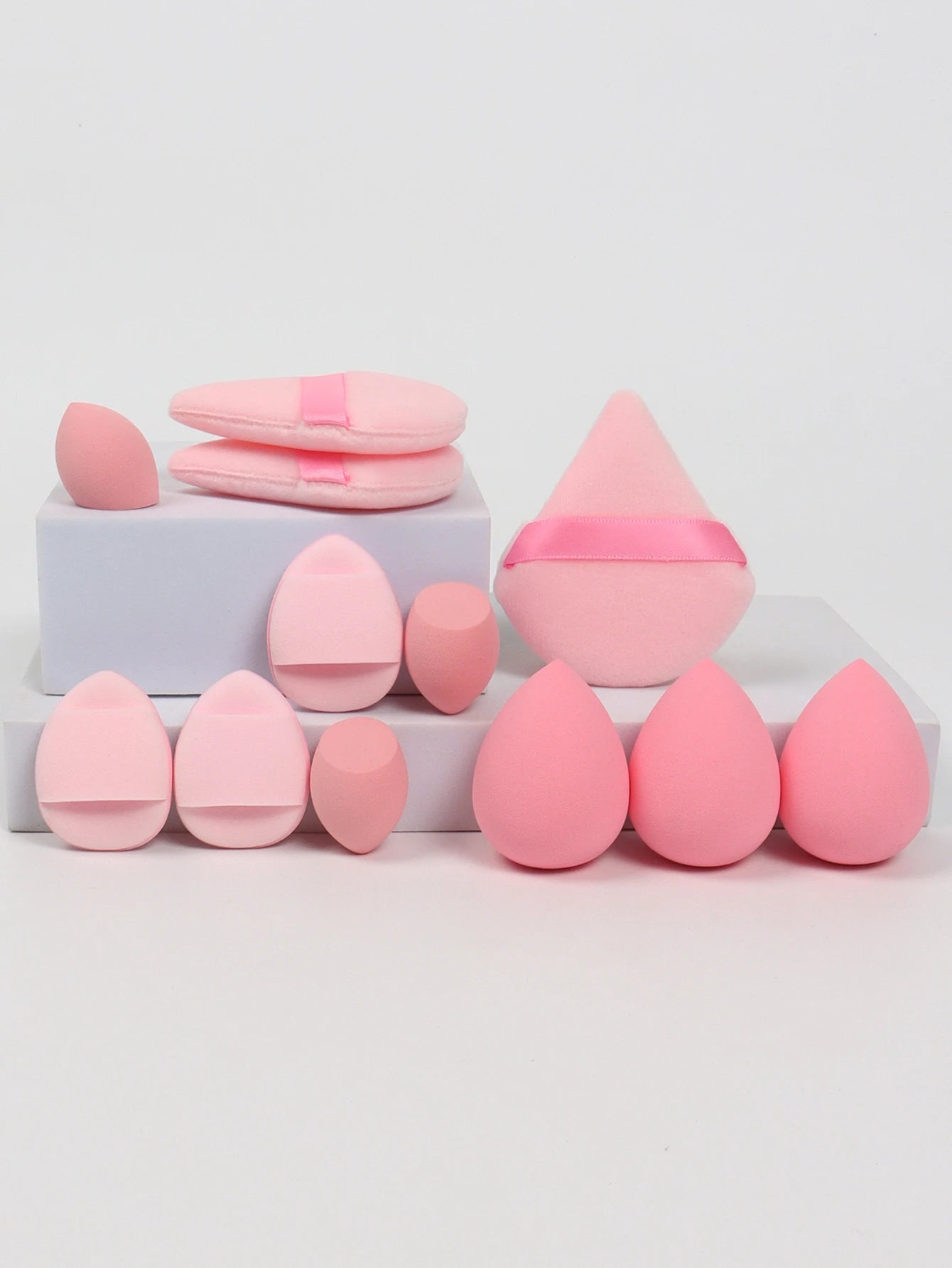 12-Piece Makeup Sponge Set — Powder Puffs, Air Cushion & Beauty Blenders