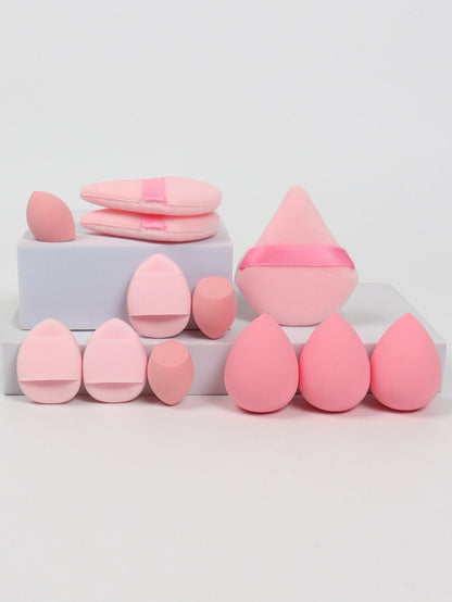 12-Piece Makeup Sponge Set — Powder Puffs, Air Cushion & Beauty Blenders