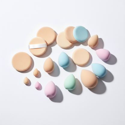 12-Piece Makeup Sponge Set — Powder Puffs, Air Cushion & Beauty Blenders