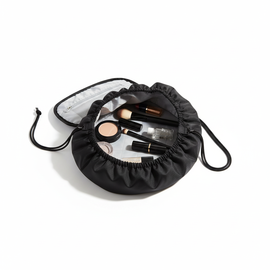 Waterproof Travel Makeup Bag — Drawstring Cosmetic Organiser